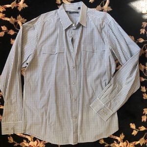 Men’s Theory Plaid Button Down